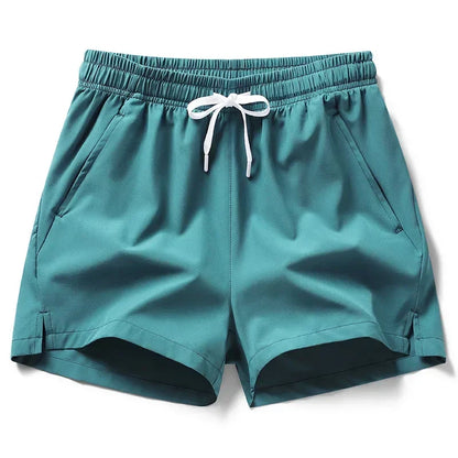 maoxiangshop New Mens Fitness Lightweight Sweatpants Summer Casual Pockets Shorts Basic Solid Color Short Pants Jogging Beach Shorts Men