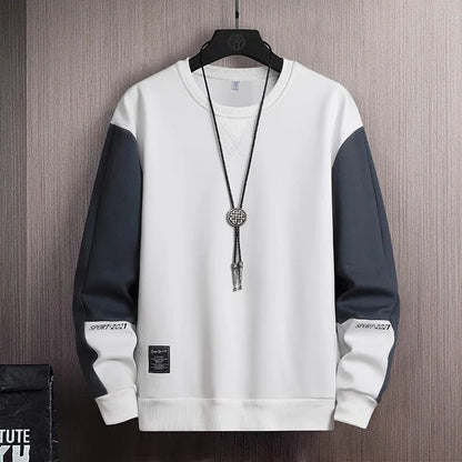 maoxiangshop Men Casual Sweatshirt Hoodie Men Harajuku Streetwear Pullover Male Patchwork Loose O-Neck Fashion Hip Hop Hoodies