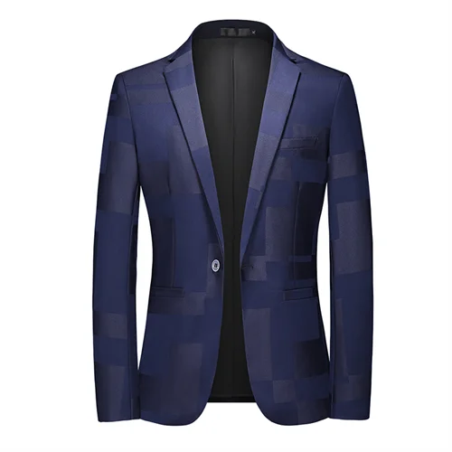 maoxiangshop WELL DRESSED MEN 2024 New Men Business Social Suit Jacket Summer Men's Single breasted Thin Dress Male Jacquard Blazers Coats