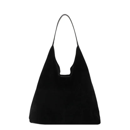 Autumn/Winter Retro Women's Bag Hot Selling Large Capacity Suede Shoulder Bag Solid Color Simple Casual Commuter Bag Сумка
