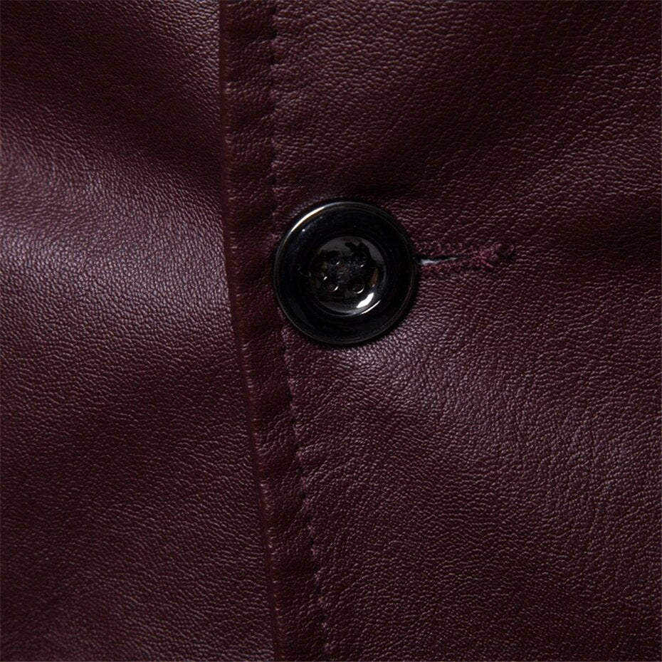maoxiangshop Plus Size 5XL 6XL PU Jacket Men Solid Color Leather Coat Jacket Casual Motorcycle Biker Coat Leather Jackets Male Big Size 6XL