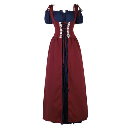 maoxiangshop  -  Renaissance Dress for Women Irish Medieval Dresses Victorian Female Costumes Halloween Cosplay Costume Masquerade Party Outfits