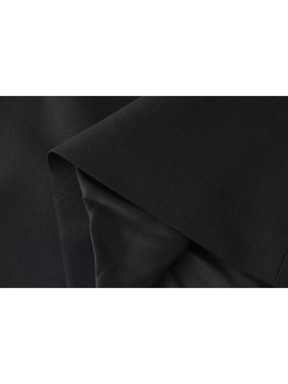 maoxiangshop  -  Girls Cute Jewelry Decoration Fashion Black Mini Skirts 2024 Womens Summer Casual High Waist Black Short Skirt