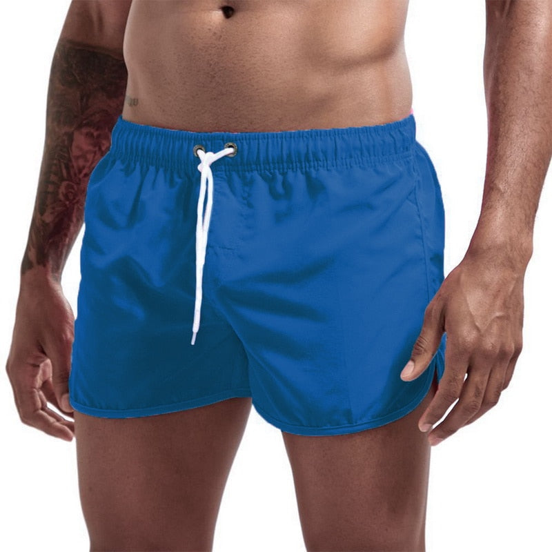 maoxiangshop Beach Shorts Quick Dry Mens Swimwear Board Briefs New Hot Summer Swim Trunks Sport Gym Running Shorts Male Beachwear