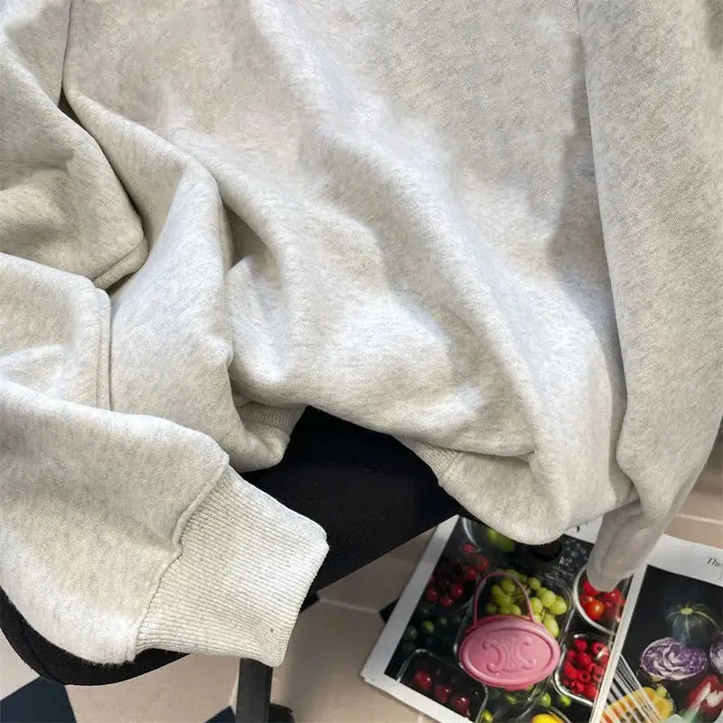 maoxiangshop Winter vintage Personalized Women Hoodie Fashion Y2K Cotton Gothic Street Hip Hop loose Harajuku art Oversized Hoodie Top