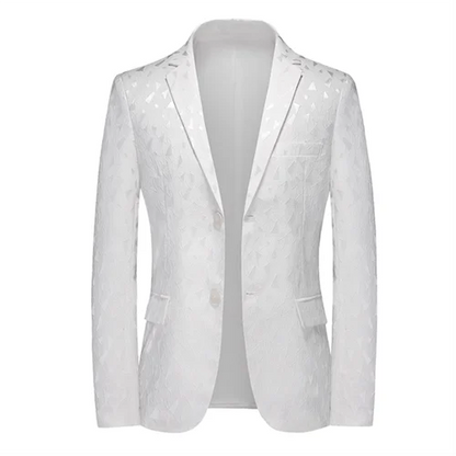 maoxiangshop WELL DRESSED MEN 2024 New Men Business Social Suit Jacket Summer Men's Single breasted Thin Dress Male Jacquard Blazers Coats