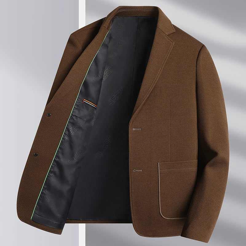 maoxiangshop New Men's Slim Fashion Everything High-grade Korean Version of The Wedding Gentleman British Style Hosting Casual Blazer