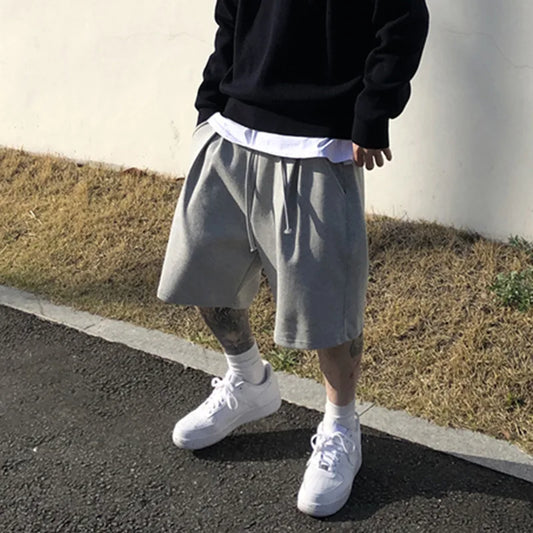 maoxiangshop Summer Men Cotton Gym Bodybuilding Casual Loose Shorts Outdoors Fitness Beach Short Pants Male Brand Sweatpant Men's clothing