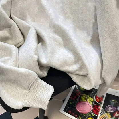 maoxiangshop Winter vintage Personalized Women Hoodie Fashion Y2K Cotton Gothic Street Hip Hop loose Harajuku art Oversized Hoodie Top