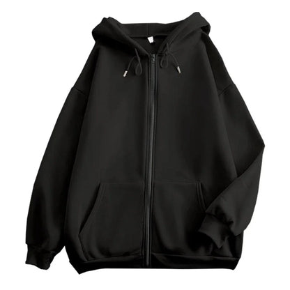 maoxiangshop Fashion Mens Jacket Coat Long Sleeve Sweatshirts Oversized Zipper Hoodies Streetwear Loose Man Hoodies Casual Jacket