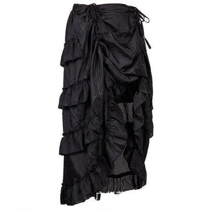 maoxiangshop Women's Retro Skirt Modern Dance Hip Hop Street Dance Performance Dress Halloween Folk Dance Costumes Female Pirate Skirt