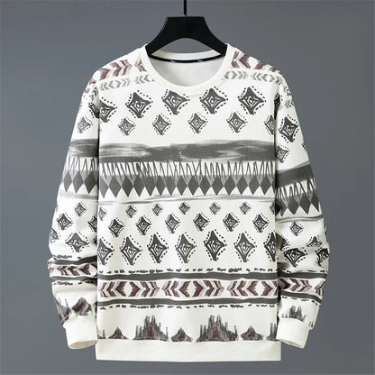 maoxiangshop Plus Size 8XL 10XL Sweatshirt Men Hip Hop Streetwear Sweatshirt Vintage Graffiti Pullover Male Sweatshirts Big Size 10XL 8XL