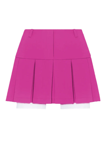 maoxiangshop -  New Mini Skirt For Women Cute High Waist Fashion Y2K Skirts Set Casual Streetwear Womens Bottom Black Pleated Skirts