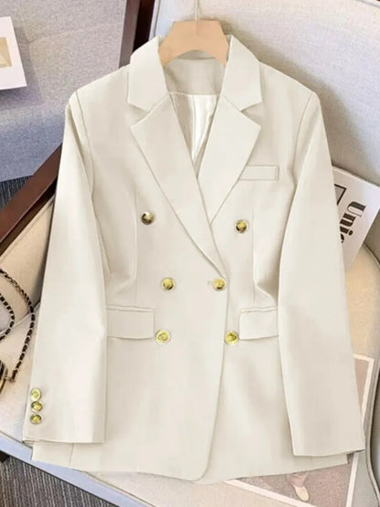 maoxiangshop Spring and Autumn New Slim Fashion,Loose Temperament, High-end Sense Suit, Thin Top, Suit Jacket Woman Blazer Women Jacket Women