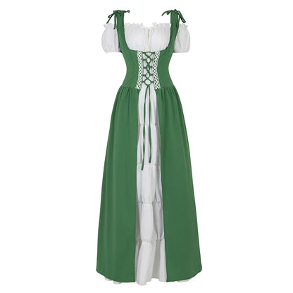 maoxiangshop  -  Renaissance Dress for Women Irish Medieval Dresses Victorian Female Costumes Halloween Cosplay Costume Masquerade Party Outfits