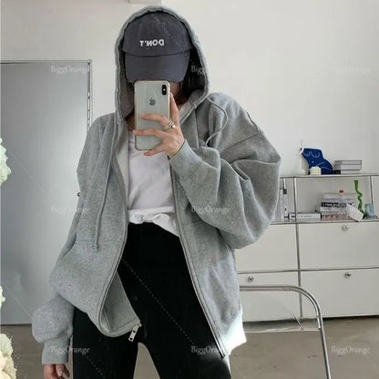 maoxiangshop Harajuku 3D Skull Puff Print Hoodies Oversized Streetwear Men High Quality Cotton Liner Sweatshirt Top Women Couples Y2k Clothes