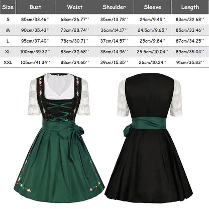 maoxiangshop  -  Women Oktoberfest Ceremony Costumes New German Bavarian Traditional Beer Girl Costume Cosplay Carnival Party Dresses Vestidos