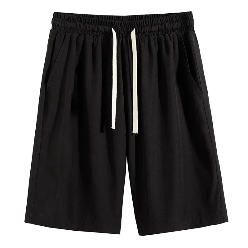 maoxiangshop Spring Summer Split Pants for Men's Slim Outdoor Sports Running Loose Oversized Outerwear Shorts with Ice Silk Sports Shorts