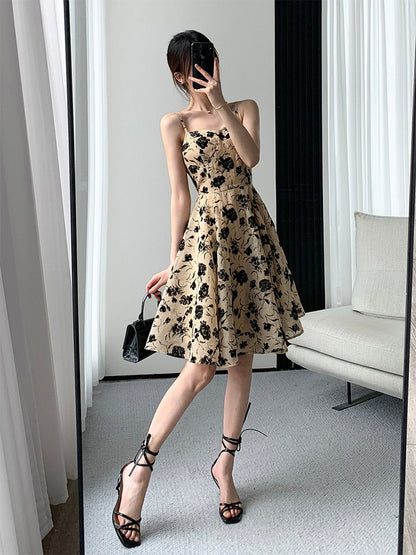 maoxiangshop Women Fashion Spaghetti Strap Prom Mini Dress Suit Elegant Sleeveless Slim Vestdios Female Bodycon Evening Party Clothes Summer