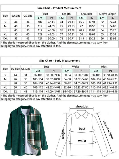 maoxiangshop Shirt for Men Two Tone Spliced Plaid Long Sleeves Blouse Fall Spring Streetwear Shirts Casual Unisex Shacket Tops Z5036870