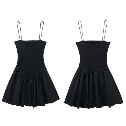 Fashion Slip Mini Tutu Dress Women Chic Patchwork Backless Ball Gown Short Dresses Female Summer Bodycon Evening Party Vestidos