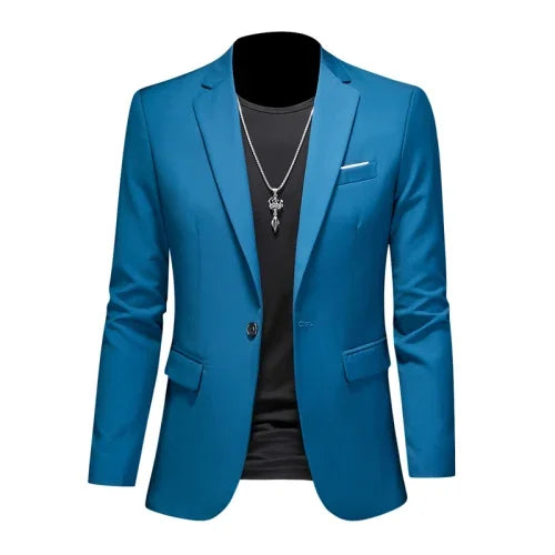 maoxiangshop High Quality Business Slim Fit Single Buttons Suits Jacket Men Slim Fit Casual Fashion Wedding Groom Tuxedo Blazer Coats 6XL-M