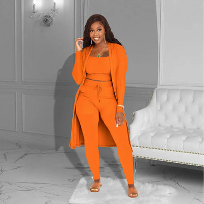 maoxiangshop 3 Piece Set Women Outfits Three Piece Set Pants Sets Fall Outfits for Women Tracksuits Sweatsuits for Woman Clothing