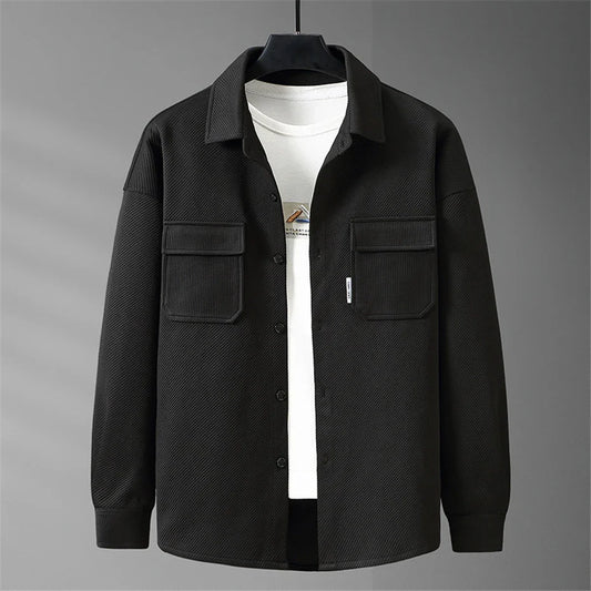 maoxiangshop Plus Size 8XL 10XL Shirts Men Green Shirt Jacket Autumn Long Sleeve Shirts Male Fashion Causal Jacket Big Size 8XL 10XL