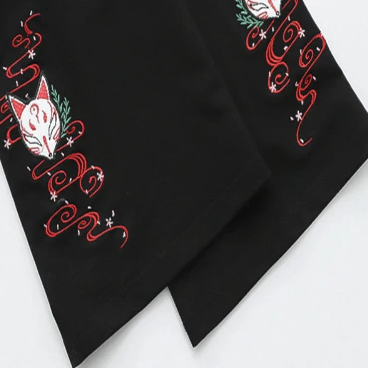 maoxiangshop Japanese Harakuju Embroidery Cotton Hooded Sweatshirt Women Summer Vintage Hoodies Korean Female Basic Pullover Top