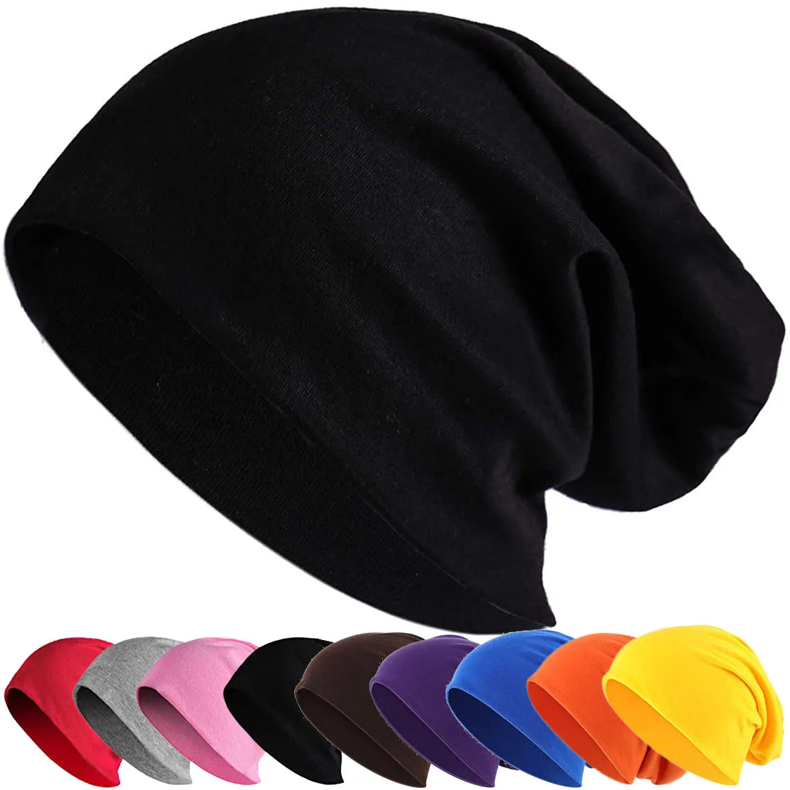 maoxiangshop Stylish Winter Warm Hat for Women Casual Stacking Knitted Bonnet Cap Men Hats Solid Color Hip Hop Skullies Unisex Female Beanies