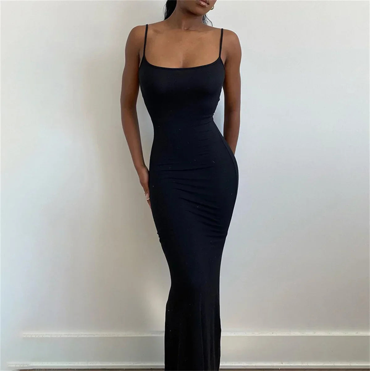 maoxiangshop-Women 2024 Y2K Summer Bodycon Elegant Sexy Dresses Satin Slip Sleeveless Backless Maxi Dress Ladies Birthday Party Club Sundress
