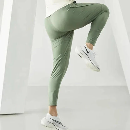 maoxiangshop Running Pants Men Sportswear Elastic Jogging Sweatpants Gym Fitness Tight Trousers Quick Dry Thin Tracksuit Training Sport Pants