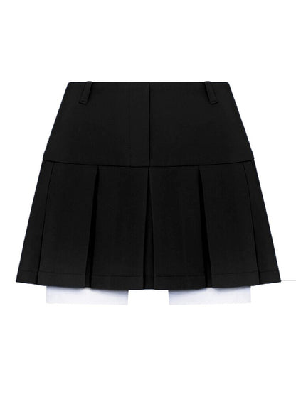 Taruxy  Fall Women Blazer Suit Two Piece Sets Turn-down Collar Blazers Tops And Pleated Skirts Femme High Street Y2K Outfits