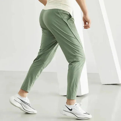 maoxiangshop Running Pants Men Sportswear Elastic Jogging Sweatpants Gym Fitness Tight Trousers Quick Dry Thin Tracksuit Training Sport Pants