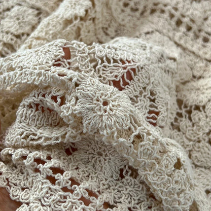 maoxiangshop Bohemian Beach Style Summer Dress Women Crochet Hollow Out Female Dresses Spaghetti Strap Sleeveless Vestidos De Mujer