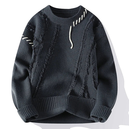 maoxiangshop Autumn Winter Warm Mens Sweaters Fashion Turtleneck Patchwork Pullovers New Korean Streetwear Pullover Casual Men Clothing