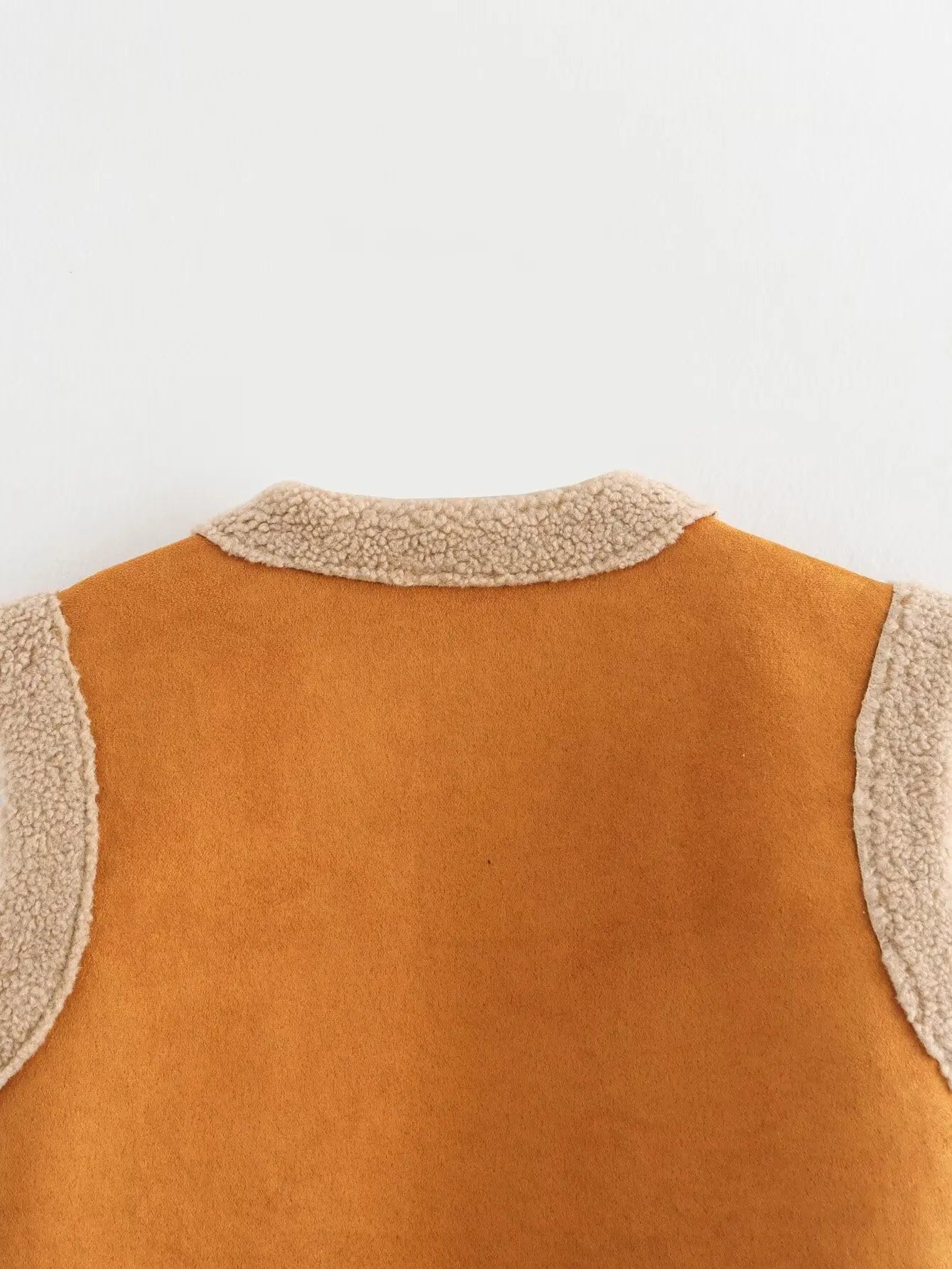 maoxiangshop  -  Women Fur Vest 2024 Winter Sleeveless with Pockets Female Vests Coats Lady Solid Cardigan Waistcoat Jackets New