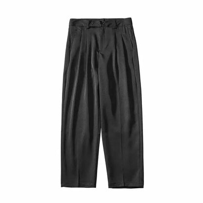 maoxiangshop Spring Summer New Solid Color Men's Clothing Silky Feeling Handsome Fashion Casual Trend Korean Version Youth Suit Pants