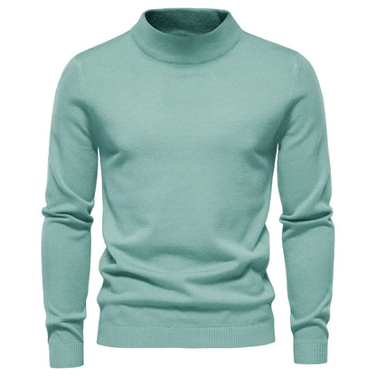 maoxiangshop New Winter Turtleneck Thick Mens Sweaters Casual Turtle Neck Solid Color Quality Warm Slim Turtleneck Sweaters Pullover Men
