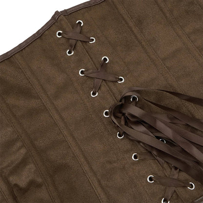 maoxiangshop  -  Women Corset Top Vintage Zipper Bustiers Gothic Corsets Steampunk Bustier Lace Up Corsage Carnival Party Club Costumes Plus Size