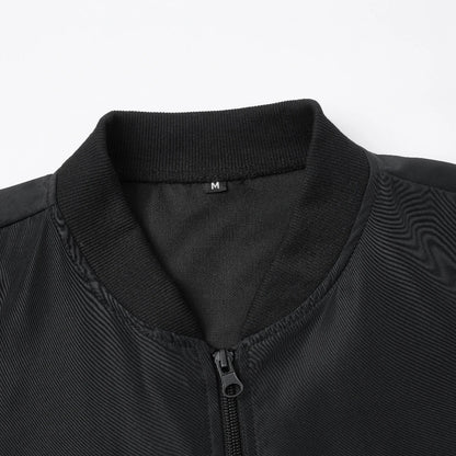 maoxiangshop 2024 Spring and Autumn New Baseball Collar Short Loose Solid Color Jacket Men's Business Casual Thin Coat Trend