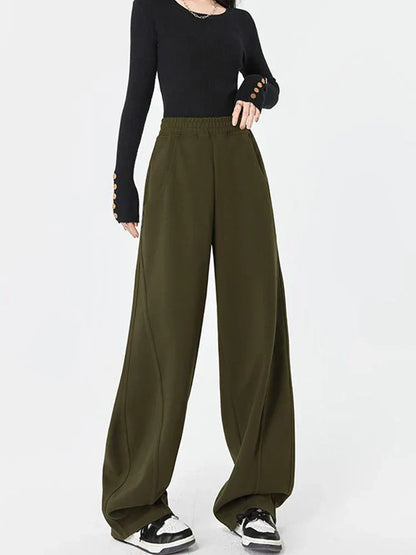 maoxiangshopJmprs Harajuku Women Streetwear Sweatpants High Waist Hip Hop Wide Leg Pants Korean Oversize Loose Bf Retro Trousers Spring New