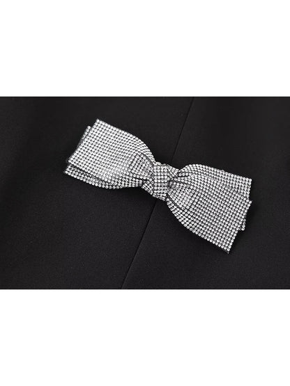 maoxiangshop  -  Girls Cute Jewelry Decoration Fashion Black Mini Skirts 2024 Womens Summer Casual High Waist Black Short Skirt
