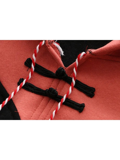 maoxiangshop Women Hoodies Fleece Thick Cute Fox Embroidery Winter Autumn  Pullovers Jumpers Japanese Hooded