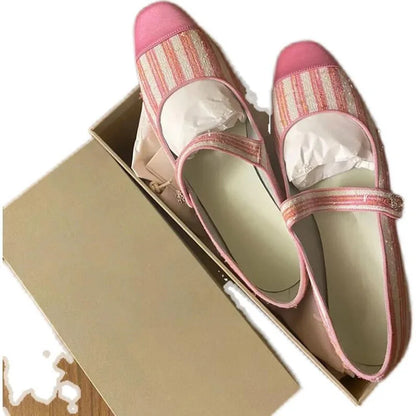 maoxiangshop -  New Spring Autumn Student Shoes College Lolita Mary Jane Low Heels Women Creepers School Girl Loafers Vintage Pumps Pink TZ4-10