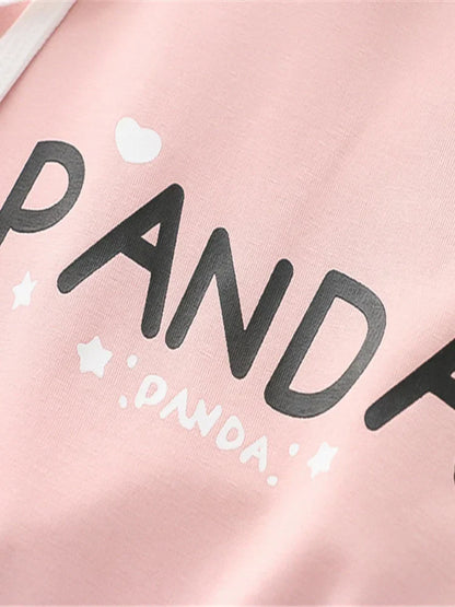 maoxiangshop Women cotton Hoodies Spring Long Sleeve Drawstring letter print Hooded Sweatshirt Female Harajuku Cute Pullover Tops