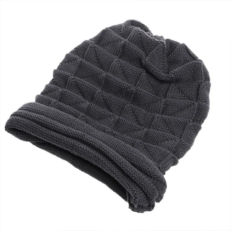 maoxiangshop Winter Knitted Beanies Hat for Women Baggy Slouchy Solid Wool Cap Fashion Outdoor Warm Bonnet Hoods Female Snow Ski Warmer Gorra