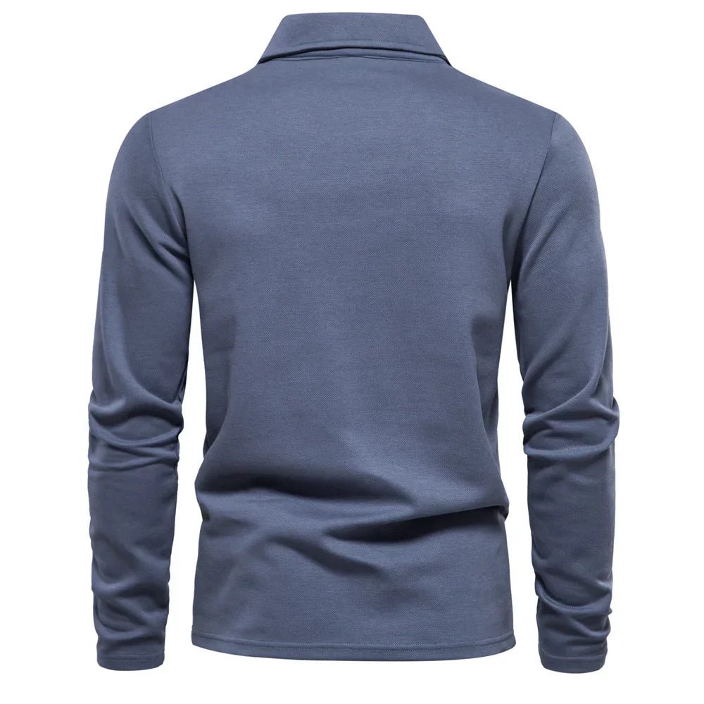 maoxiangshop Embroidery Polo Shirt for Men Fashion Neck Turn Down Collar Mens Casual Social Polo Shirts Luxury Golf Shirt