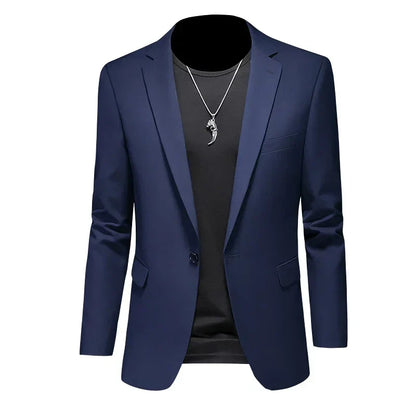 maoxiangshop Fashion Men's Business Casual Blazer White Red Green Black Solid Color Slim Fit Jacket Wedding Groom Party Suit Coat M-6XL