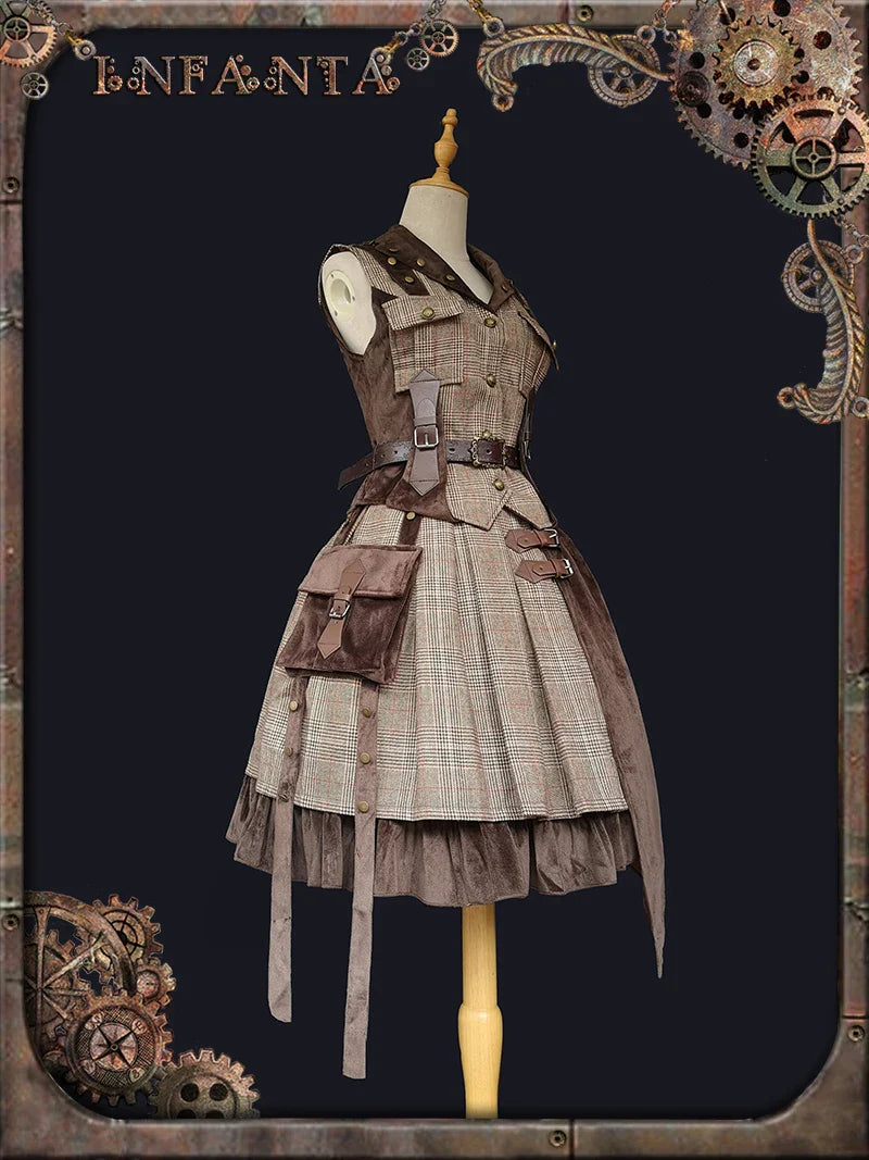 maoxiangshop  -  Punk Style Wool Lolita Skirt / Vest by Infanta